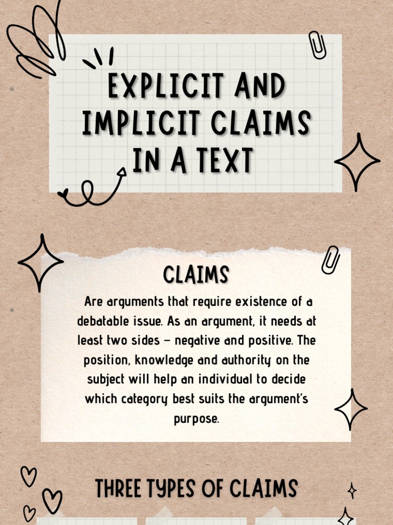 Understanding Types of Claims in Arguments | PDF | Argument | Cognitive ...