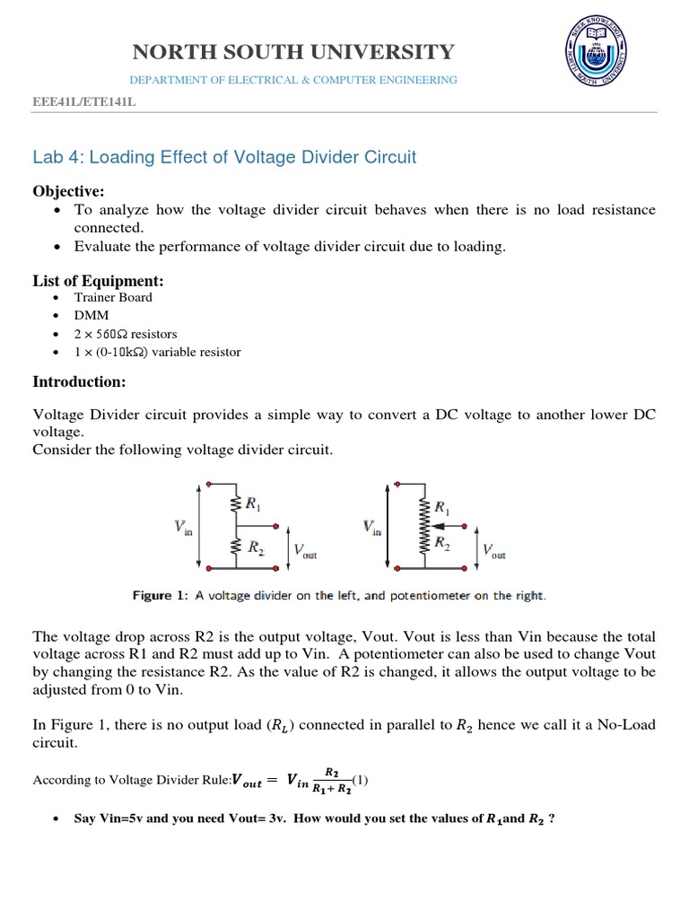 Lab 4 PDF Resistor Physical Quantities