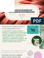 INFLUENCE OF MEDIA ON CONSUMER BUYING BEHAVIOR Copy 2