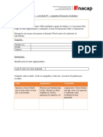 Actividad Análisis Texto Argumentativo - Formación Ciudadana