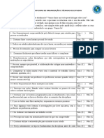 Organização e técnicas de estudo