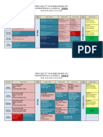 Neurosciences-I (A) TIME TABLE 2ND YEAR MBBS (Final)