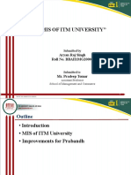 MIS of ITM University