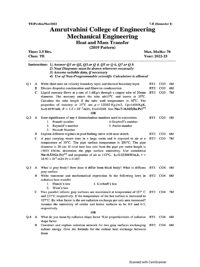 TE HMT Prelim 2022-2023 PDF | PDF