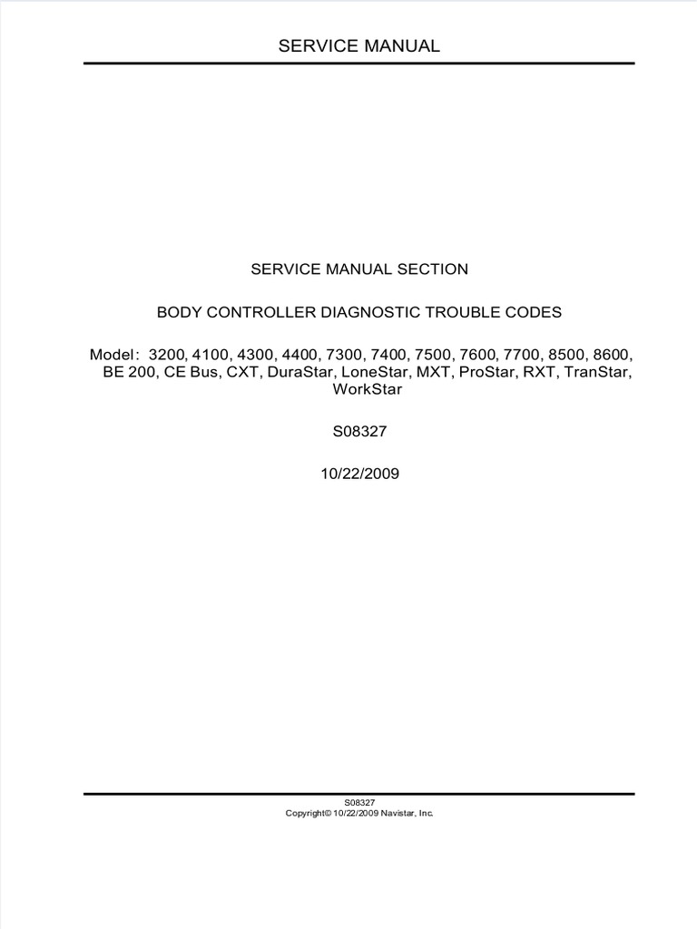 Dokumen - Tips - Codigos Fallas Navistar | PDF | Relay | Mechanical ...