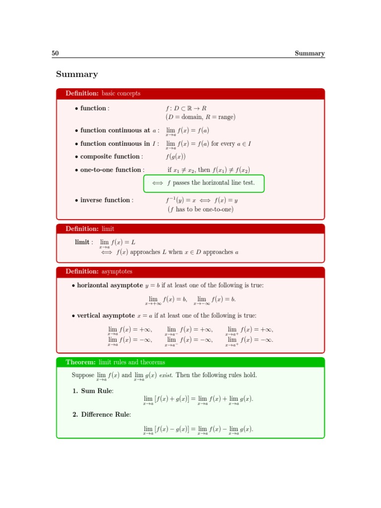 Calculus For Scientists and Engineers With Matlab Summary PDF | PDF ...