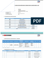 Planificacion Anual Del Area de Educacion para El Trabajo para El Quinto Grado