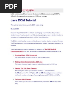 Java DOM Tutorial