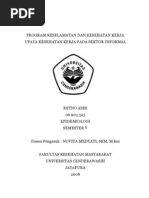 Upaya Kesehatan Dan Keselamatan Kerja Sektor Informal