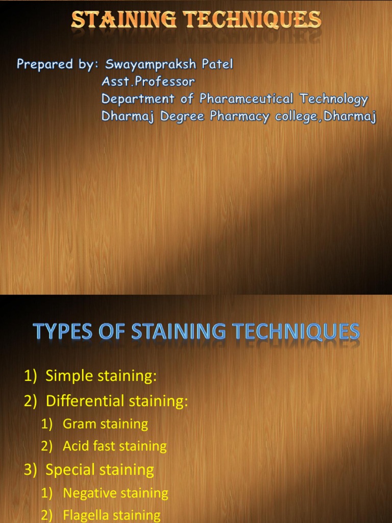 Staining Techniques | PDF | Staining | Cytopathology