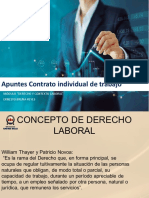 Apuntes Contrato Individual (Derecho y Contexto Laboral) PDF