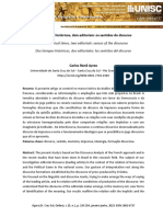 Dois Tempos Históricos, Dois Editoriais - Os Sentidos Do Discurso