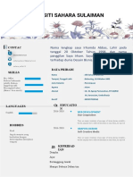 15 Template CV Word Gratis Minimal Word CV