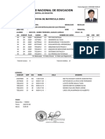 Universidad Nacional de Educacion: Ficha de Matricula 2023-I