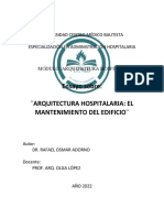 Arquitectura Hospitalaria: El Mantenimiento Del Edificio