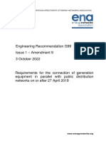 ENA EREC G99 Issue 1 Amendment 9 (2022)