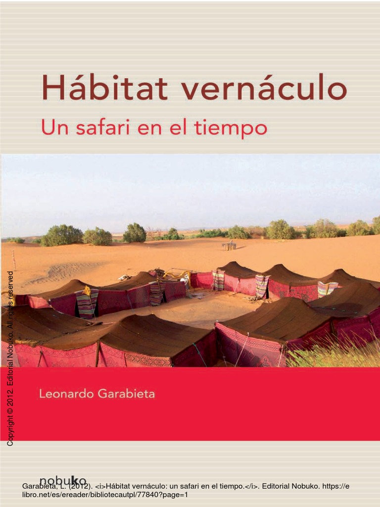 Hábitat Vernáculo: Un Safari en El Tiempo de Leonardo Garabieta | PDF