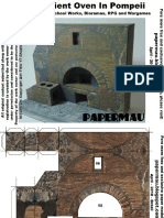 Pompeii Oven Papercraft by Papermau 2018 Letter