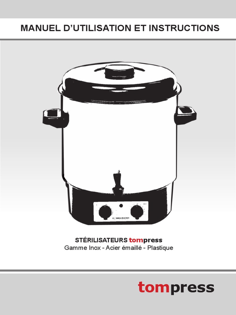 Stérilisateur Inox Guillouard 37L - Pour 12 Bocaux - Épaisseur 0.55mm - Avec 6 Ressorts Inox