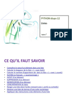 Python Diapo 12 Listes PDF