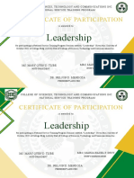 NSTP Leadership Certificate