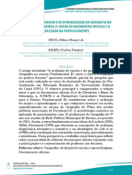 Avaliação ensino Geografia documentos oficiais prática docente