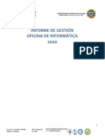 Informe de gestión 2020 Oficina de Informática UAtlántico