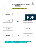 Cuartos de Final - Campeonato de Verano 2023 Las Brisas PDF