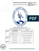 Reglamento de Grados y Títulos 2023