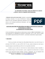 Ação Declaratória de Inexistência de Débito e Indenização por Dano Moral