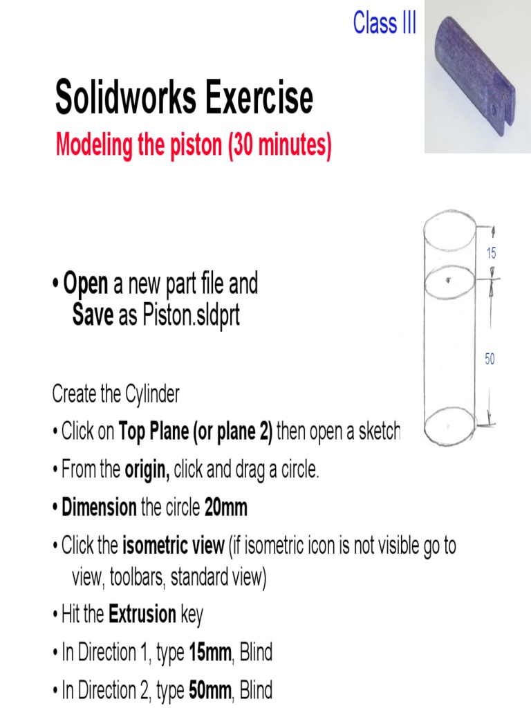 Solidworks Piston Pdf Geometry