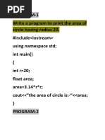 C++ Program 1