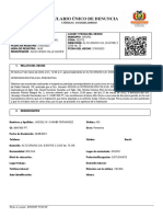 Formulario Unico de Denuncia PDF