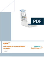 Guía Rápida de Actualización de Software Epoc System