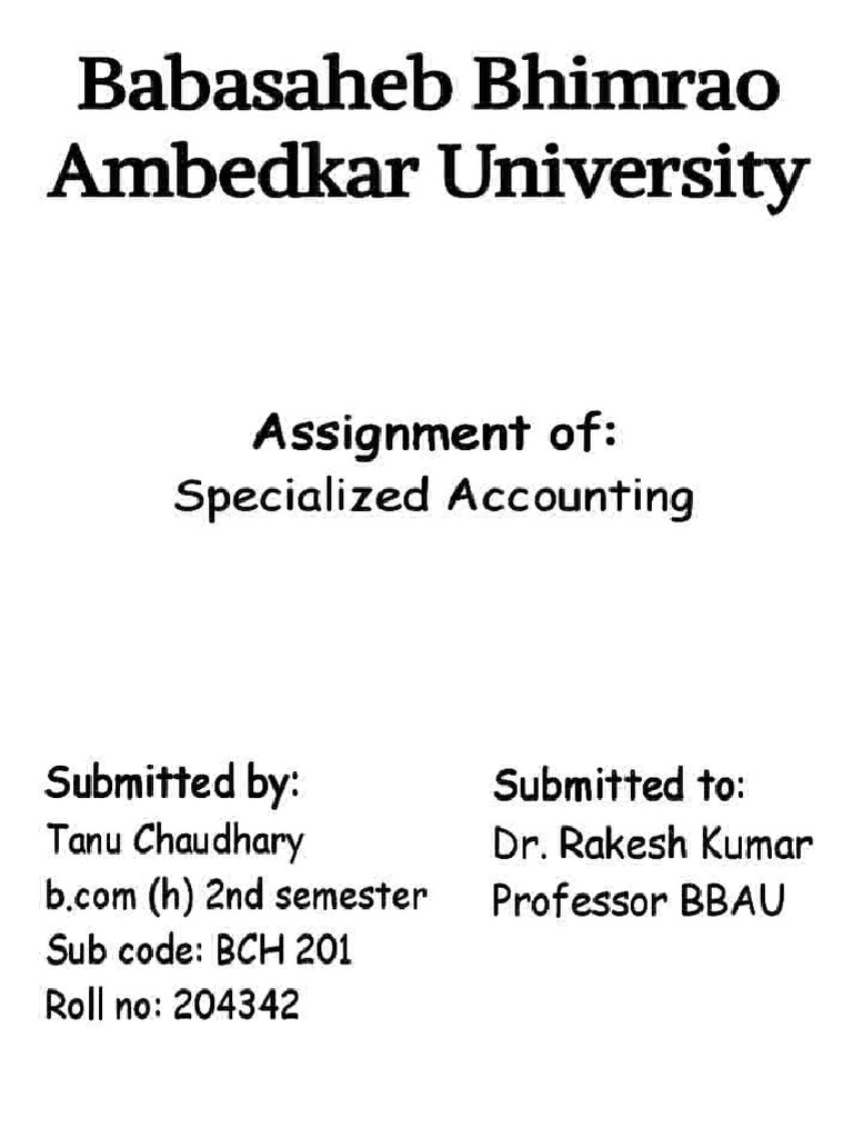 Tanu Chaudhary, 204342, Specialized Accounting PDF