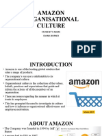 AMAZON ORGANISATIONAL CULTURE-Presentation