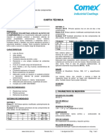 Comex Ind U-57: Carta Técnica