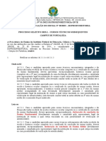 Edital 28-2022 - Subsequente - Fortaleza - Retificação 1