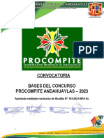 Bases Concurso Procompite Andahuaylas 2023