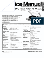 Technics sl-3210 Service en PDF