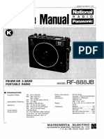 Panasonic National rf-888jb SM