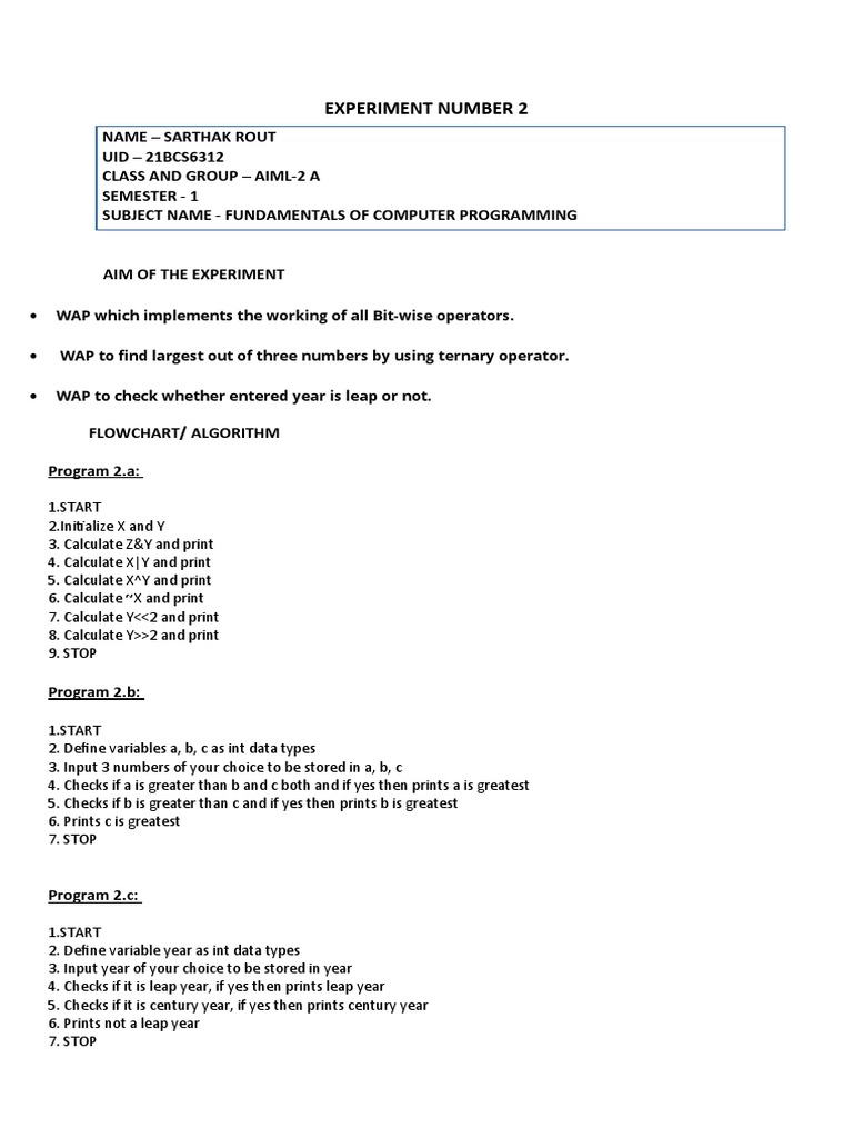 WORKSHEET 2 Final | PDF | Computer Program | Programming