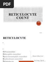 Reticulocyte Count With Miller Disc | PDF | Anemia | Red Blood Cell