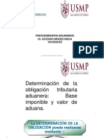 6.determinación de La Obligación Tributaria Aduanera Base Imponible y Valor de Aduana.