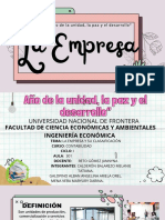 La Empresa y Su Clasificación Trabajo Contabilidad PDF