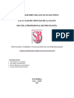 Teorías de personalidad y evaluación psicológica