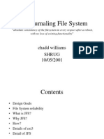 Ext3 Journaling File System: Chadd Williams Shrug 10/05/2001