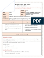 Lesson Plan - Vidhya C PDF