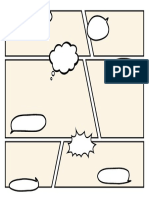 Beige Blank 6 Panel Comic Strip PDF