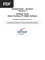 ISTQB CT-GaMe SampleExam-Answers v1.0.1